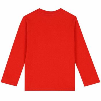 Boys Red Logo Top