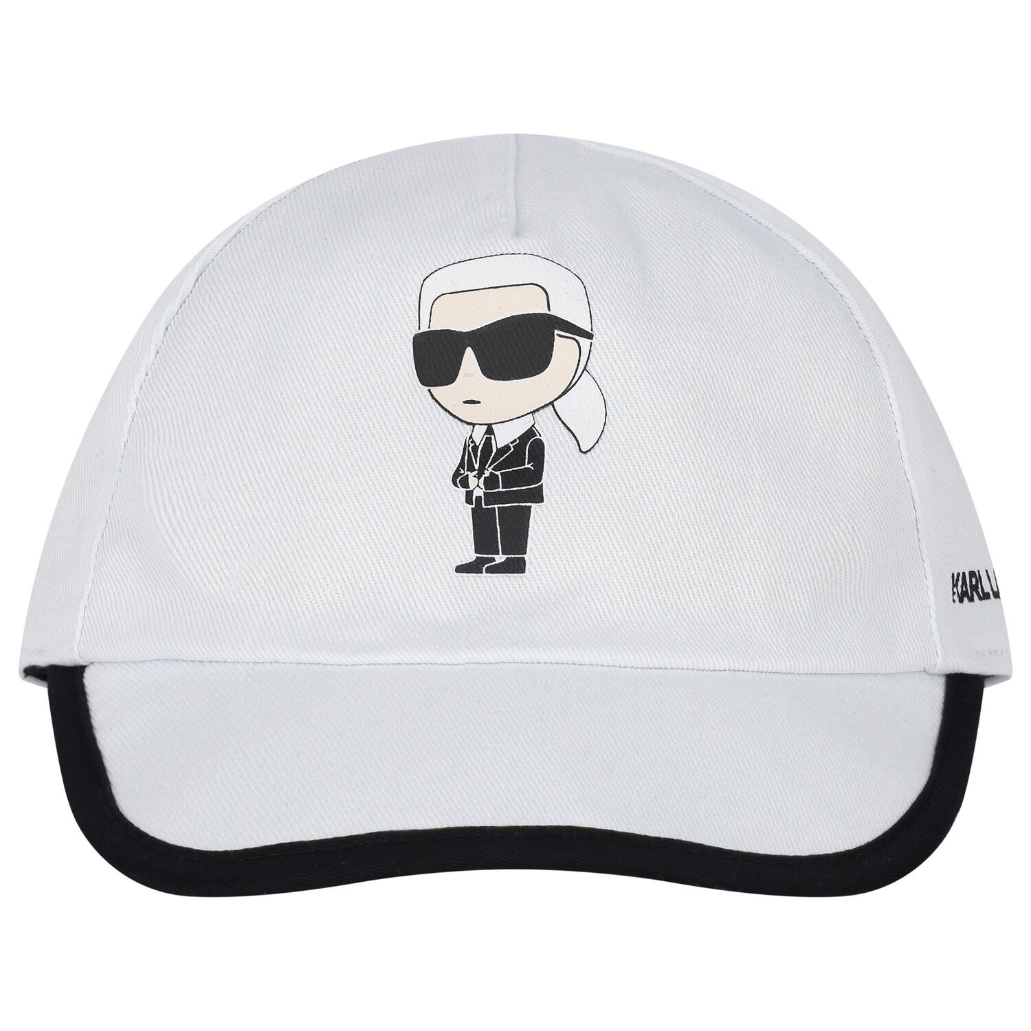 Baby Boys White & Black Logo Reversible Cap, 1, hi-res image number null