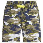 Boys Green & Navy Shorts, 1, hi-res