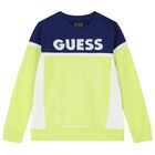 Boys Blue & Green Logo Sweatshirt, 1, hi-res