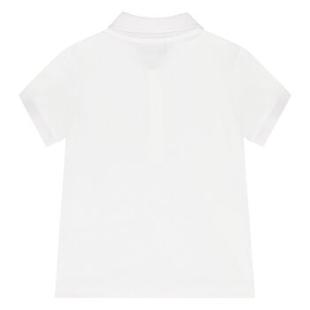 Younger Boys White Polo Shirt