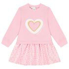 Girls Pink Heart Dress Set, 1, hi-res