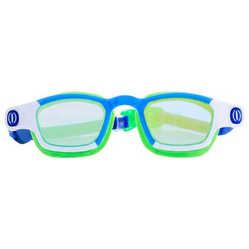 Boys Green, Blue & White Swimming Goggles
