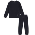 Boys Navy Blue Logo Tracksuit, 1, hi-res