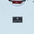 Younger Boys Blue Logo T-Shirt, 3, hi-res