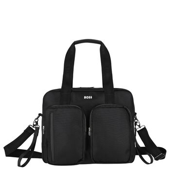 Black Logo Baby Changing Bag