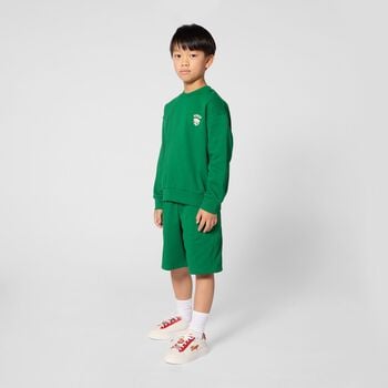 Boys Green Dice Logo Sweatshirt