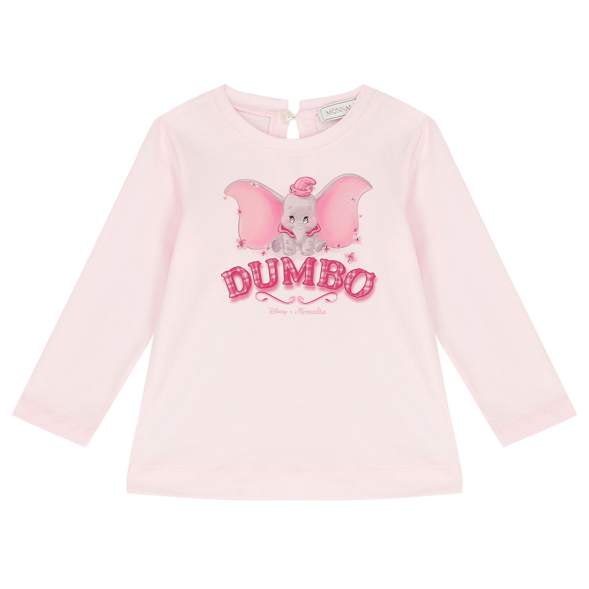 Monnalisa Younger Girls Pink Disney Long Sleeve Top Junior Couture UAE