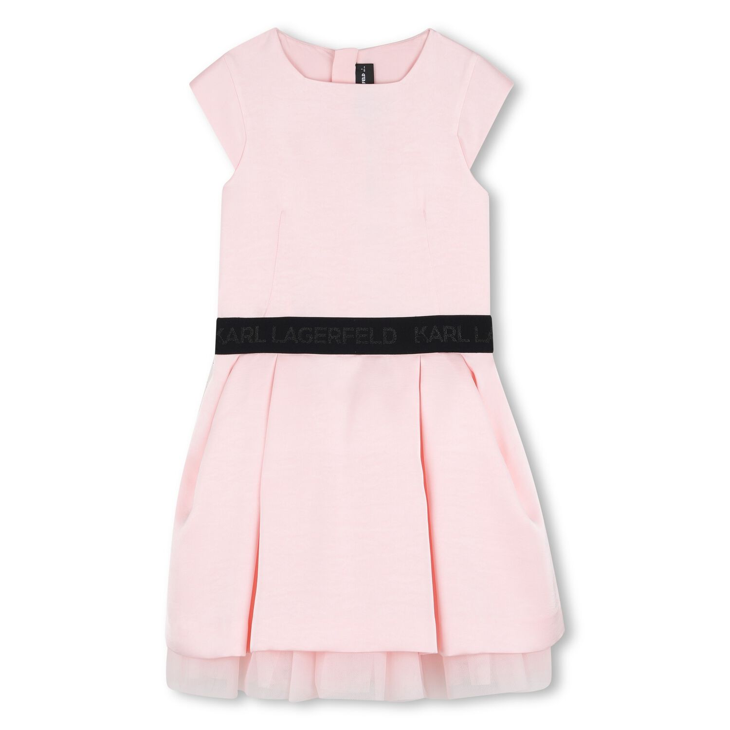 Girls Pink Logo Dress, 1, hi-res