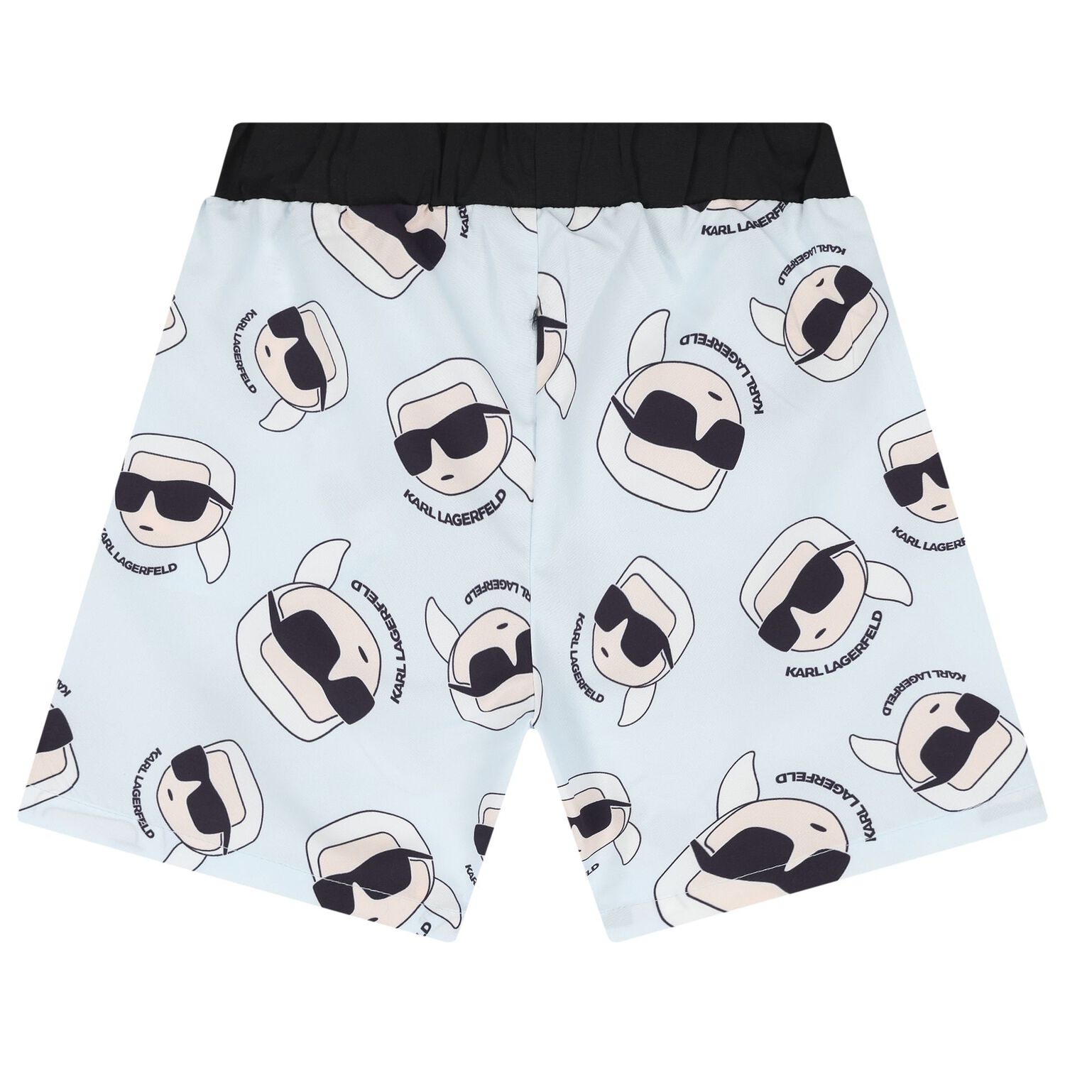 Boys White & Blue Ikonik Swim Shorts Set, 1, hi-res