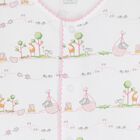 Baby Girls White & Pink Animals Babygrow, 2, hi-res