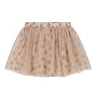 Baby White & Beige Tulle Skirt Set, 1, hi-res