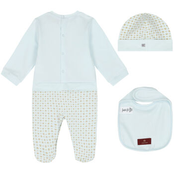 Blue & Gold Logo Babygrow Set