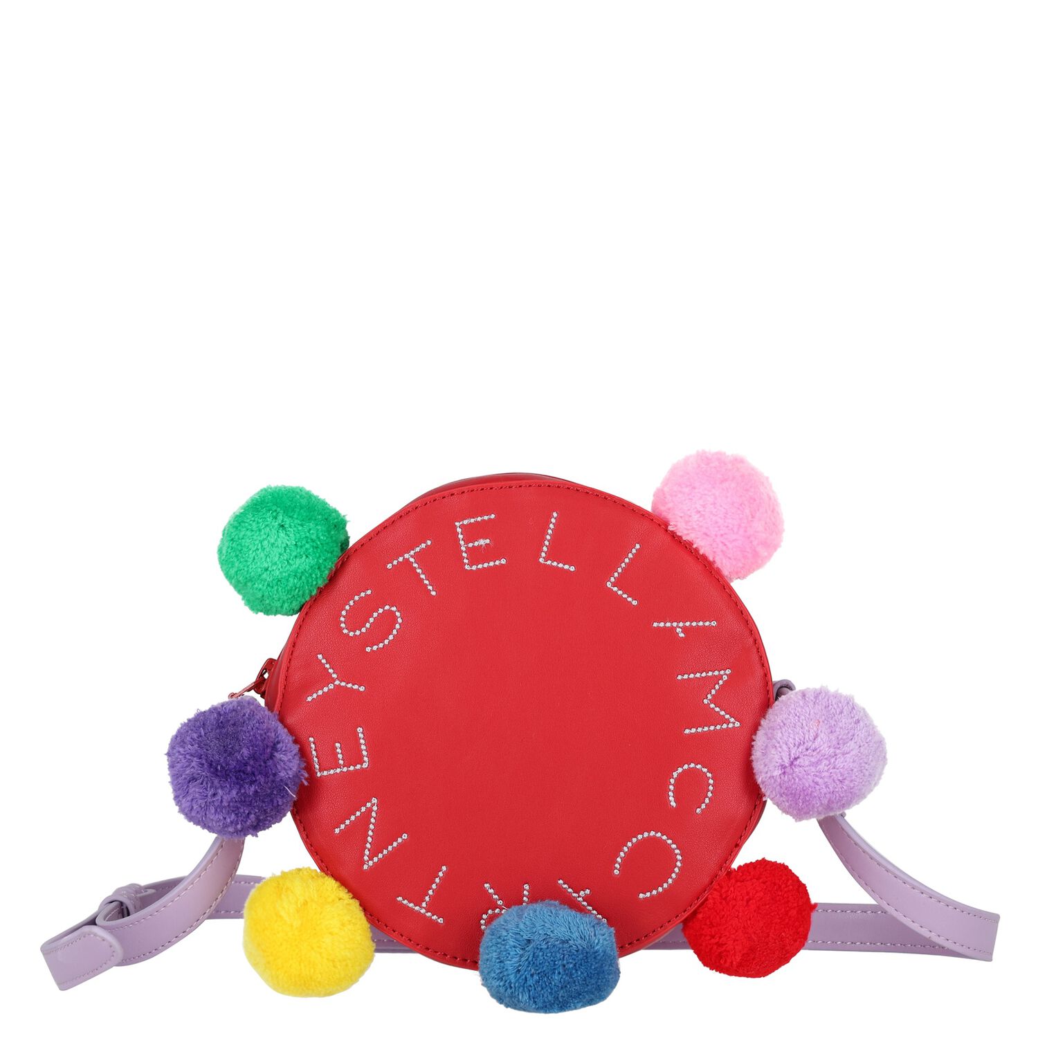 حقيبة بنات بالشعار  باللون الأحمر , 1, hi-res