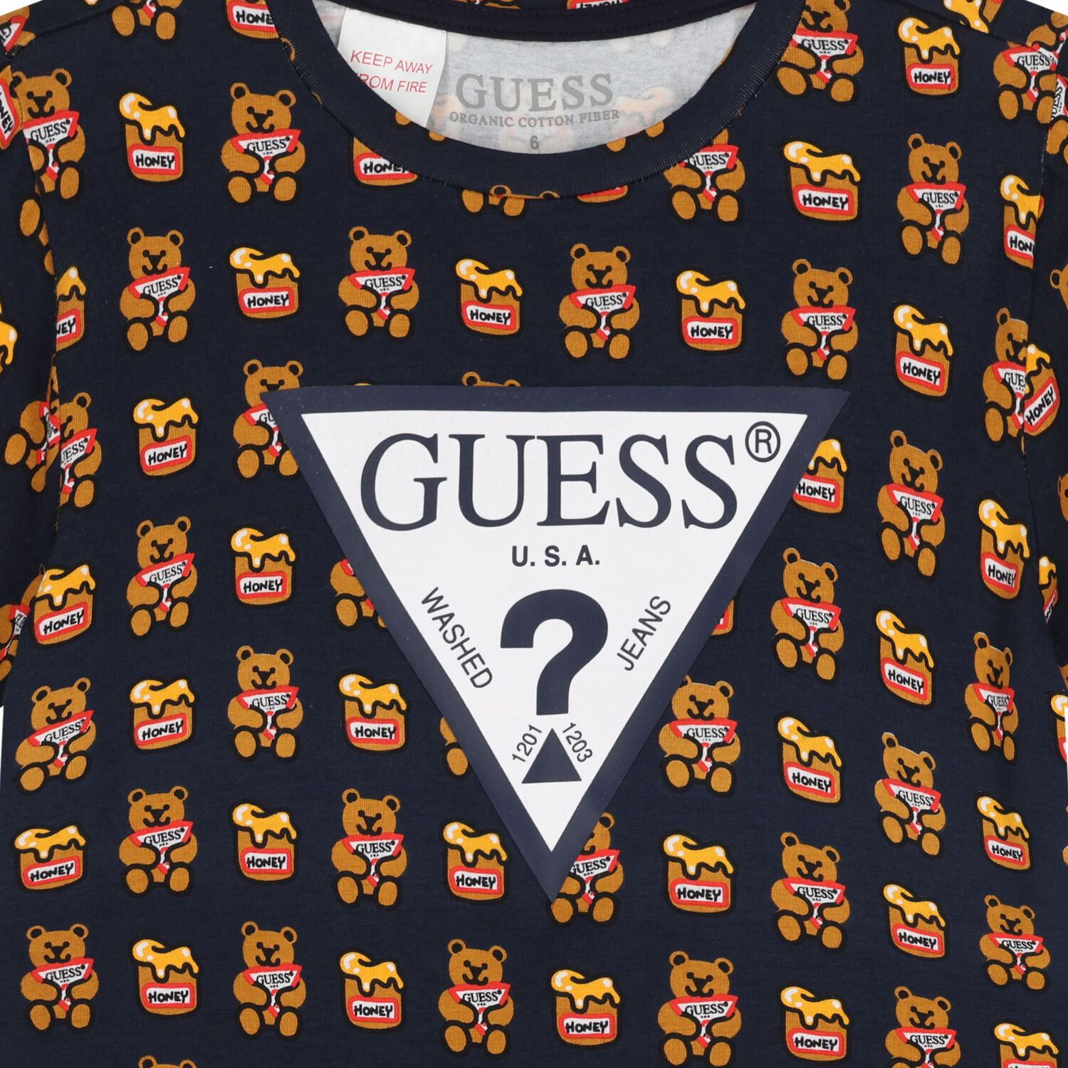 تي شيرت بالشعار باللون الكحلى , 3, hi-res