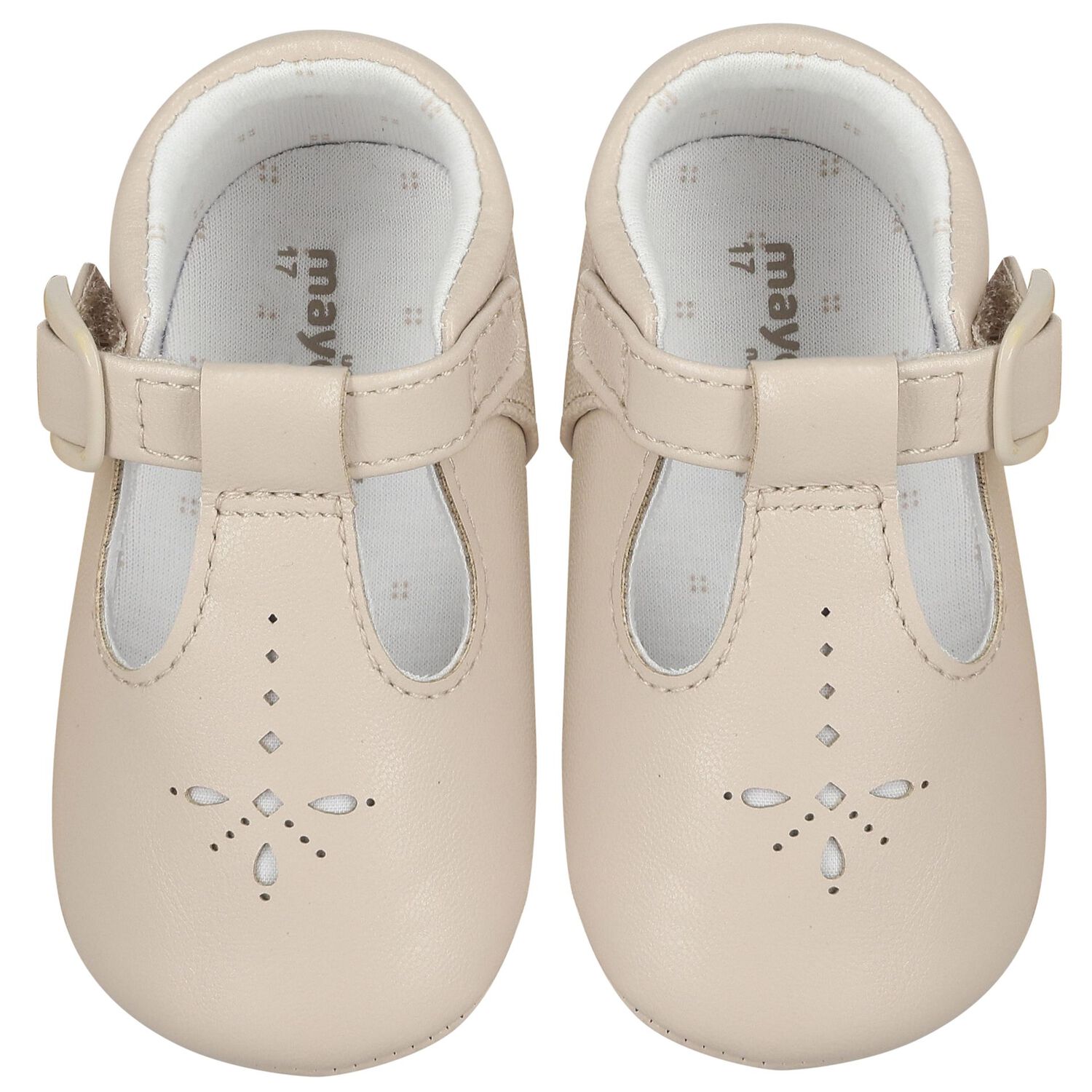 Baby Boys Beige Pre Walker Shoes, 1, hi-res image number null