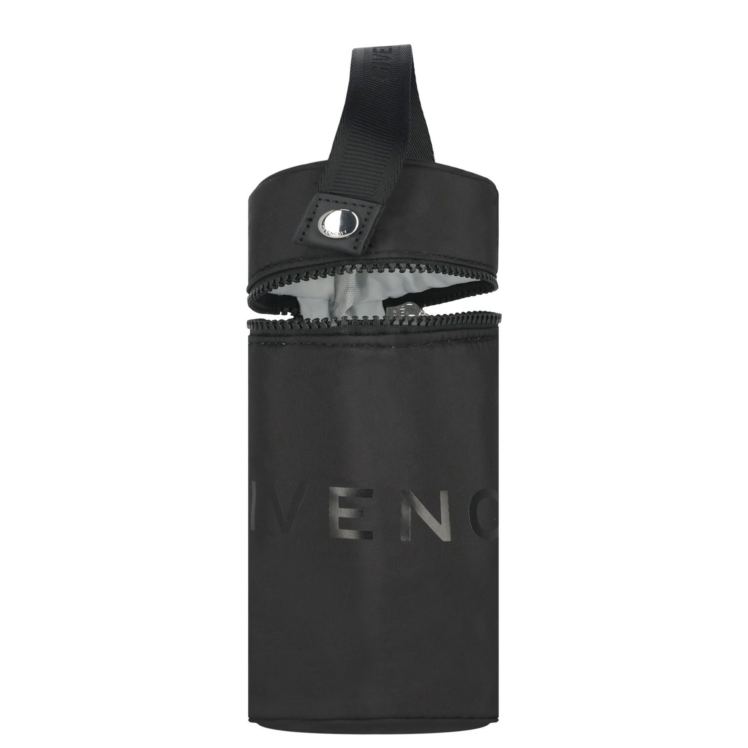 Black Logo Quilted Baby Changing Bag, 1, hi-res