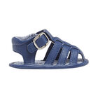 Baby Boys Navy Sandals, 1, hi-res