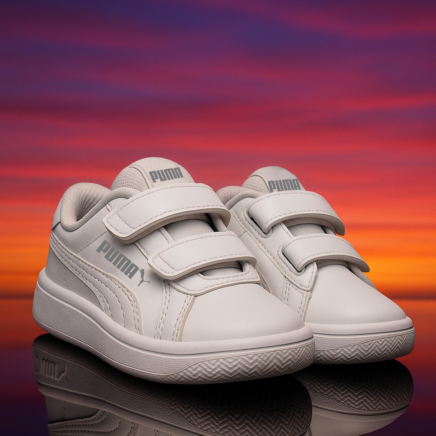 White Logo Trainers, 1, hi-res