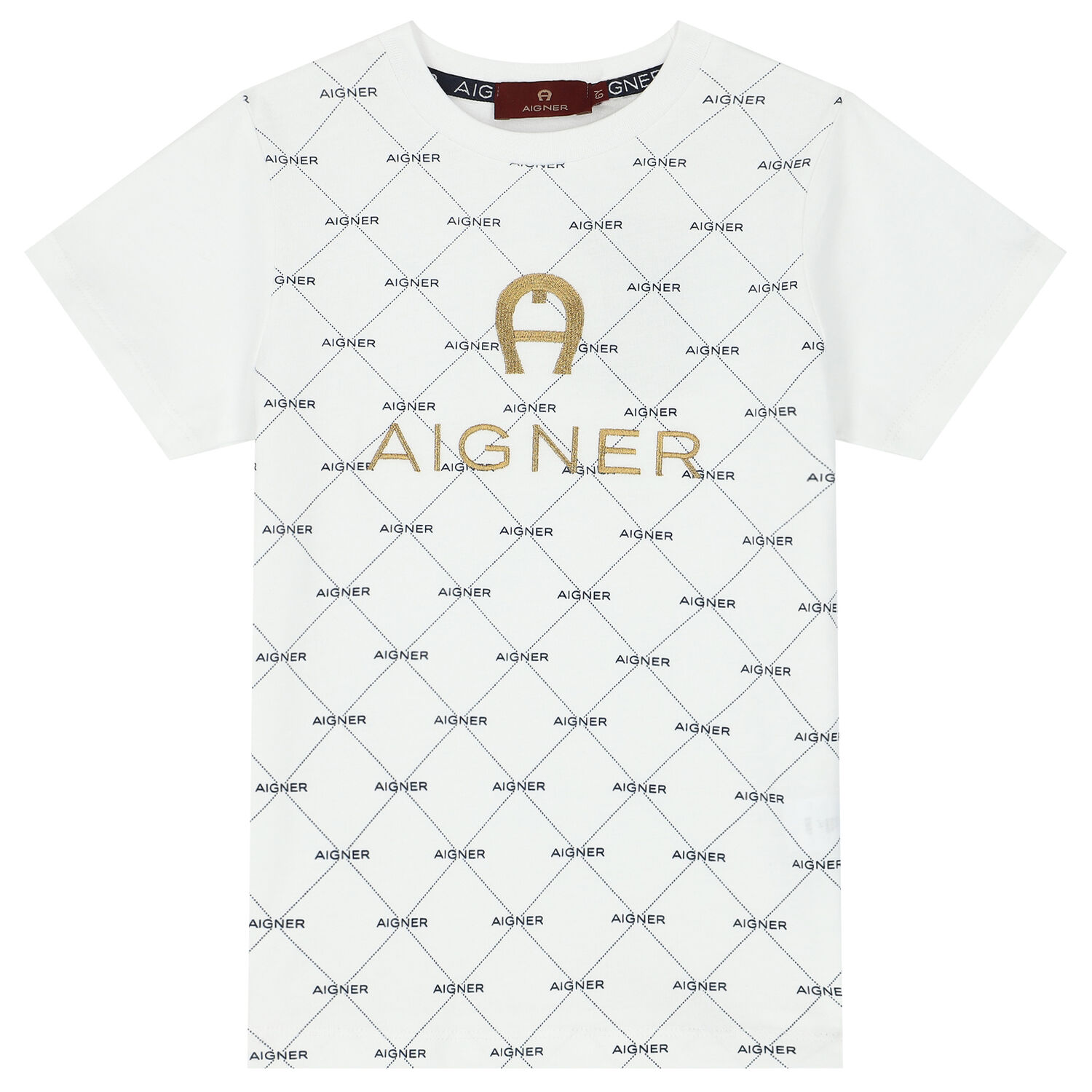 Boys White Logo T-Shirt, 2, hi-res image number null