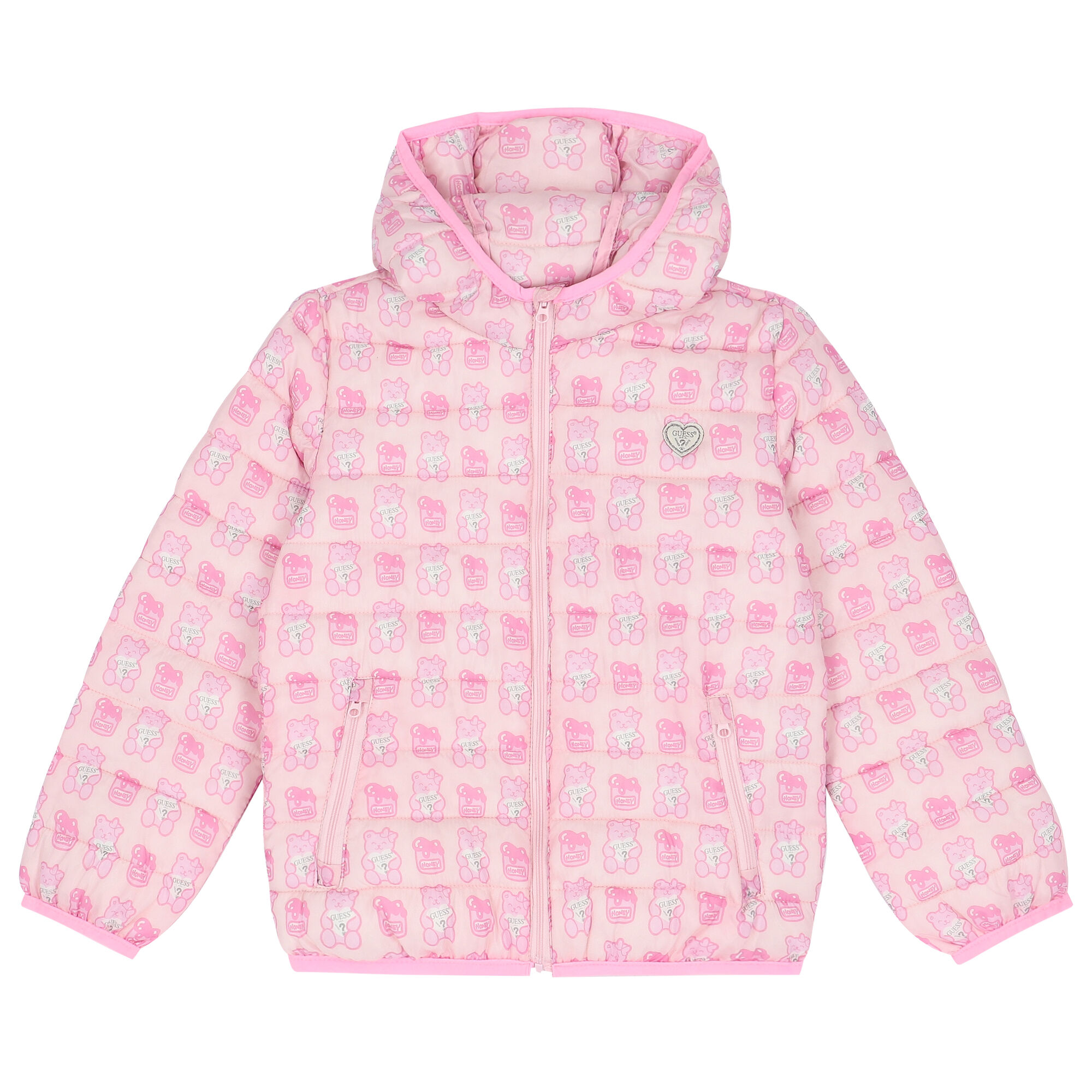 Guess Younger Girls Bear Logo Padded Jacket Junior Couture UAE