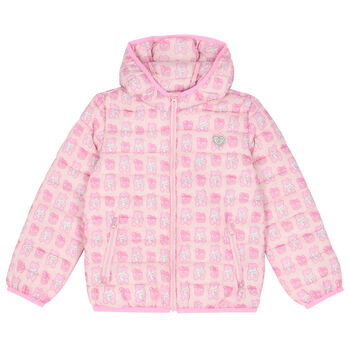 Younger Girls Bear Logo Padded Jacket