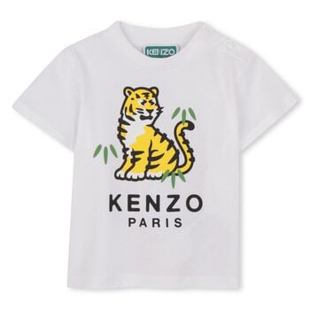 Younger White Tiger Logo T-Shirt