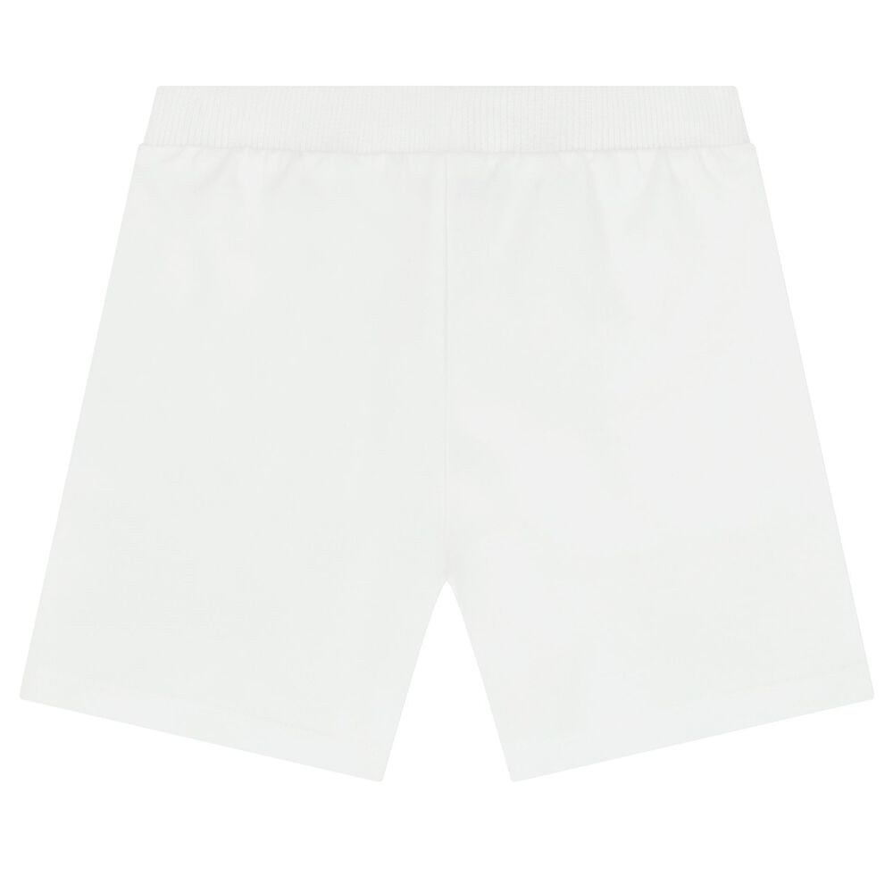 Moschino White Teddy Bear Logo Shorts | Junior Couture UAE