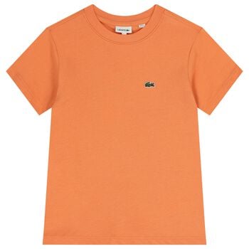 Boys Orange Logo T-Shirt