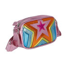 Girls Pink & Multicolor Star Bag, 1, hi-res