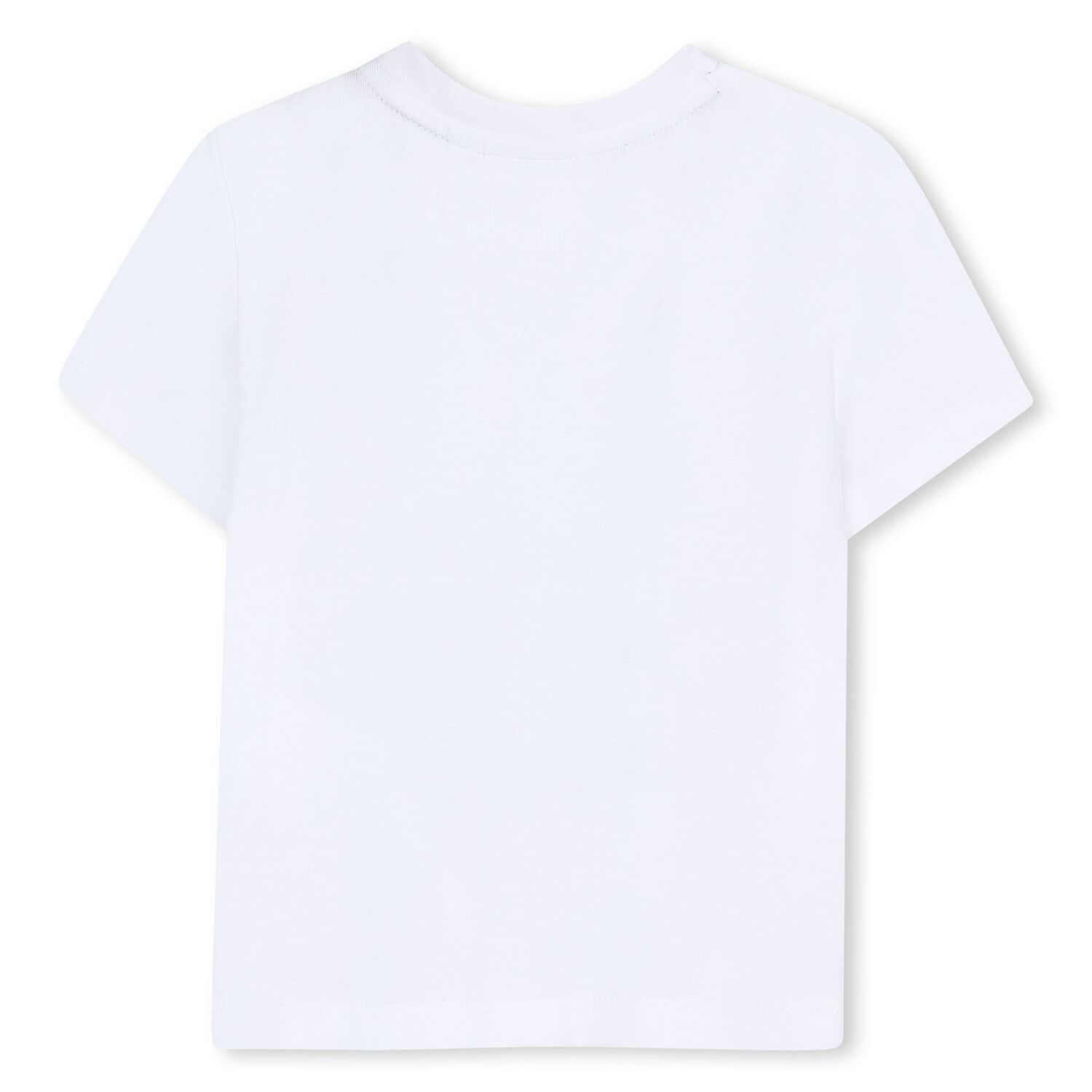 Younger Boys White Logo T-Shirt, 1, hi-res