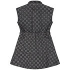 فستان بنات جينز مينى-مى بالشعار باللون الرمادى, 1, hi-res