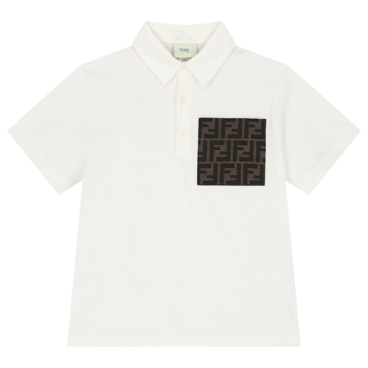 Boys Ivory Logo Polo Shirt, 1, hi-res