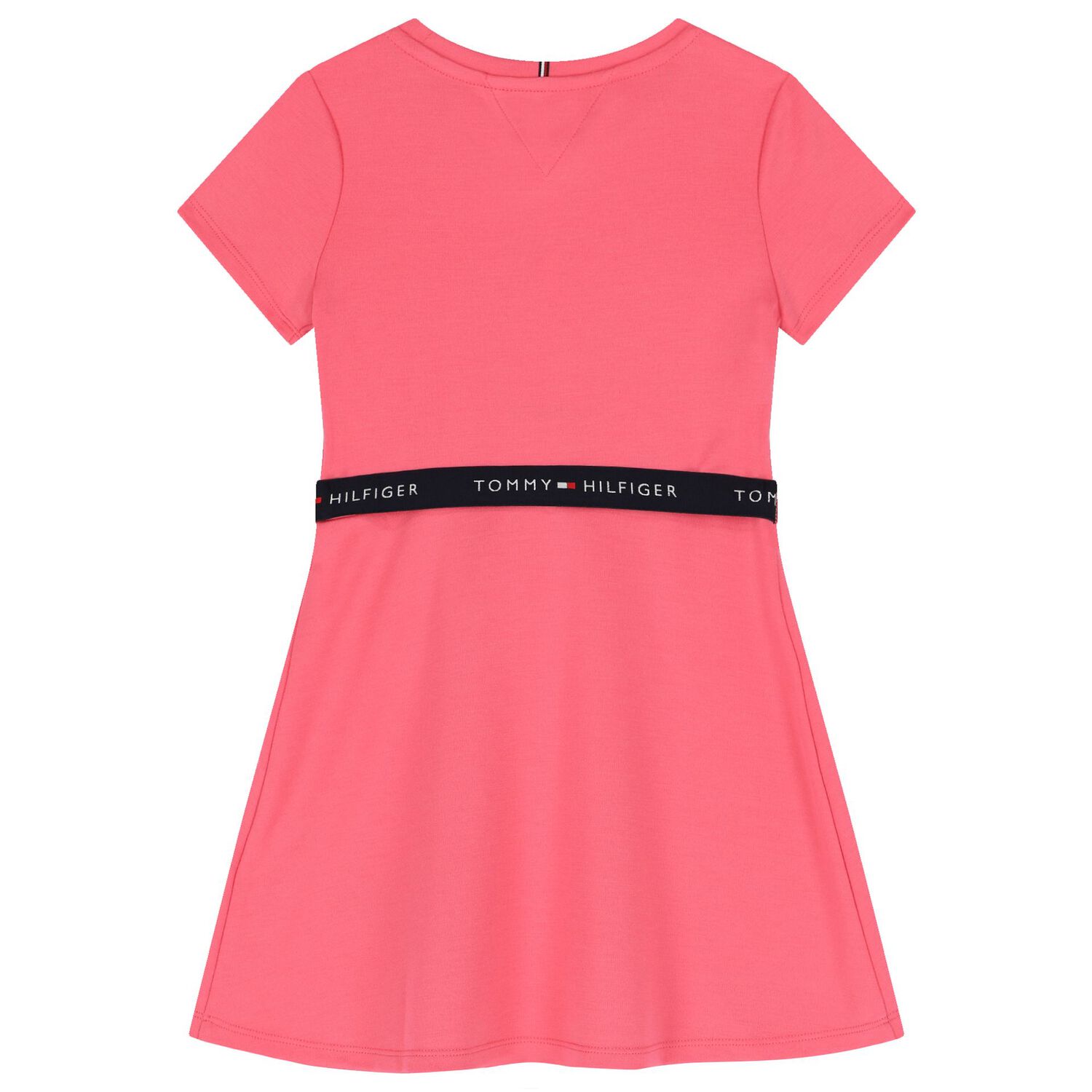 Girls Pink Logo Dress, 5, hi-res