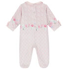 Baby Girls Pink Ruffled Babygrow, 1, hi-res