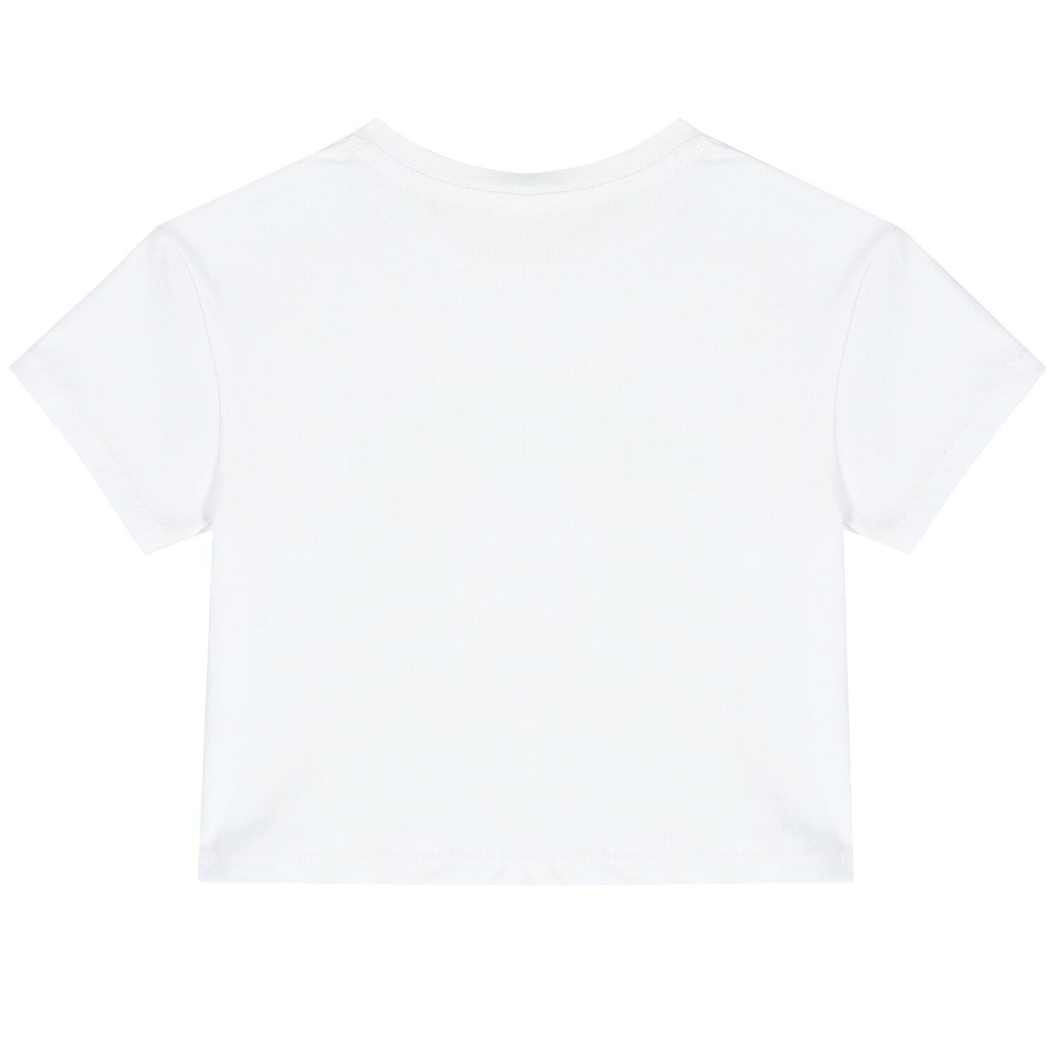 Girls White & Silver Logo T-Shirt, 1, hi-res