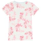 Girls White & Pink Logo T-Shirt, 3, hi-res