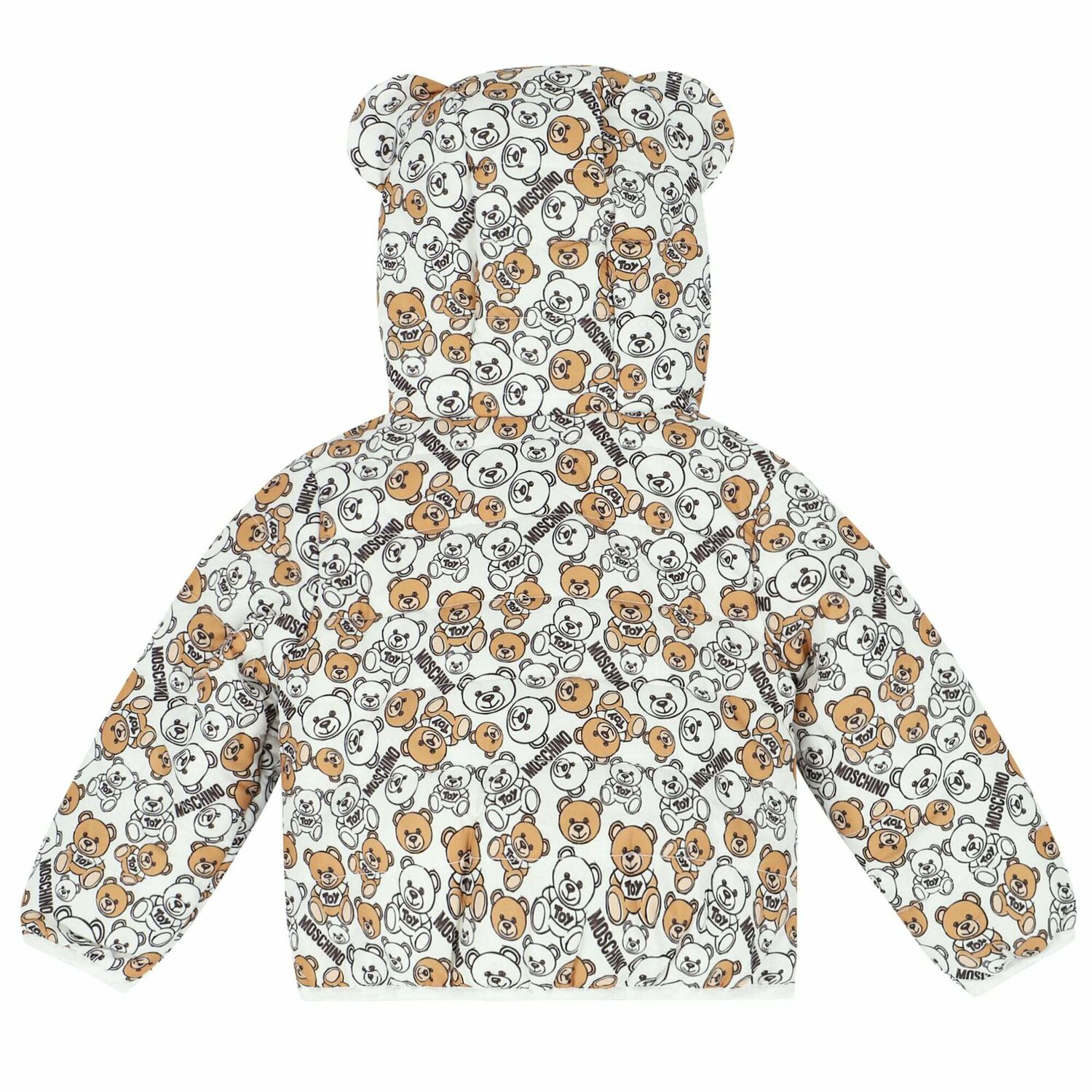 Baby Ivory Teddy Logo Jacket, 1, hi-res