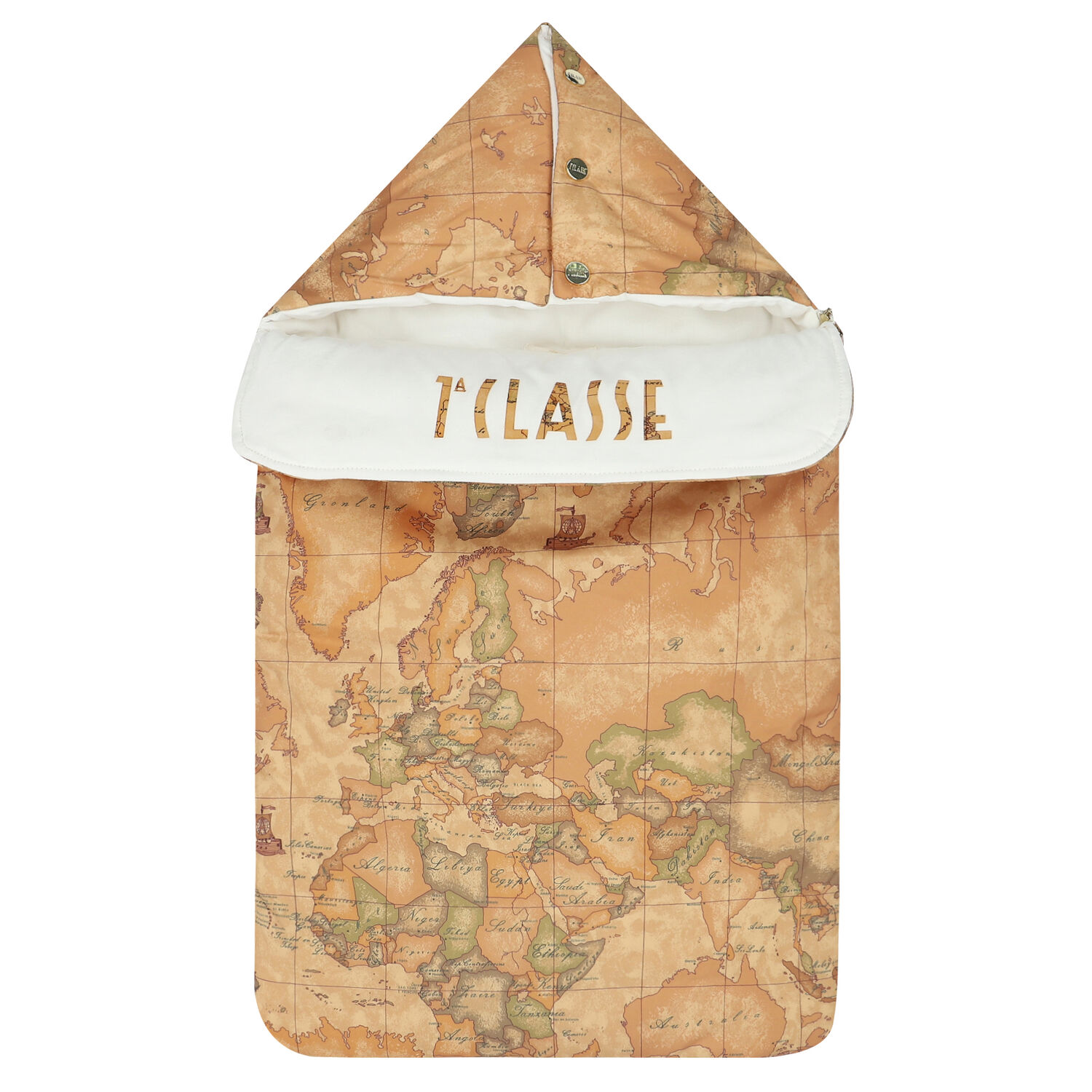 مدس بطبعة خريطة باللون البيج, 1, hi-res