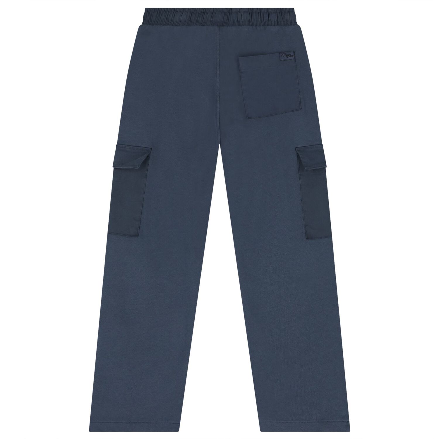 Boys Navy Blue Cargo Trousers, 1, hi-res
