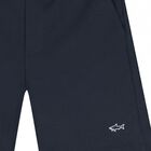 Boys Navy Blue Logo Shorts, 2, hi-res