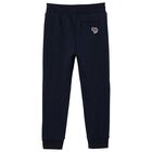 Boys Navy Logo Jogger, 1, hi-res