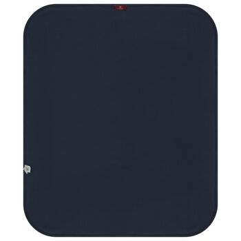 Baby Boys Navy Blue & Gold Logo Baby Blanket