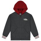 بدلة رياضية أولاد 3 قطع باللون الابيض والرمادي والأحمر , 1, hi-res