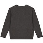 Boys Grey Knitted Sweatshirt, 2, hi-res