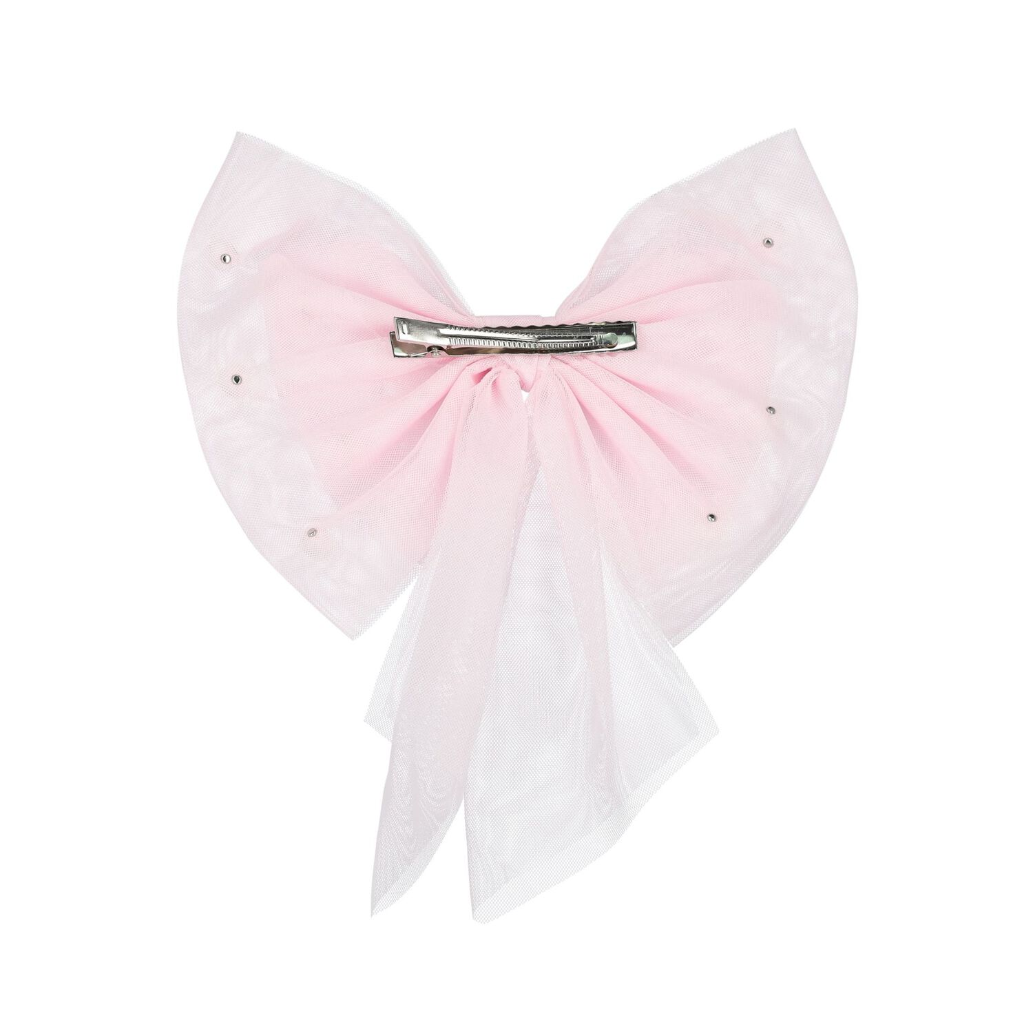 Girls Pink Bow Hairclip, 1, hi-res image number null