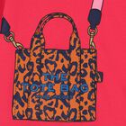 فستان بنات بالشعار باللون الوردي, 1, hi-res