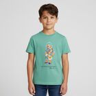 Boys Green Polo Bear Crew Neck T-Shirt, 1, hi-res