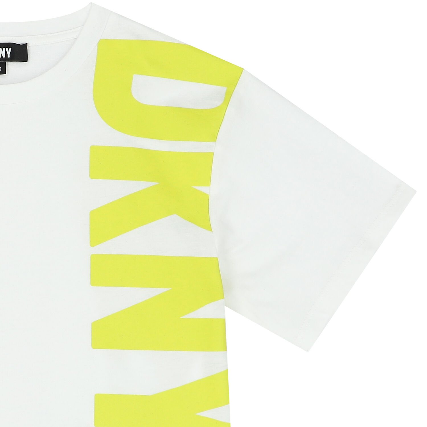 Girls White & Yellow Logo T-Shirt, 1, hi-res