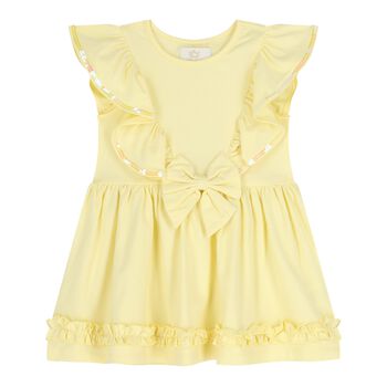 Baby Girls Yellow Ruffle Dress
